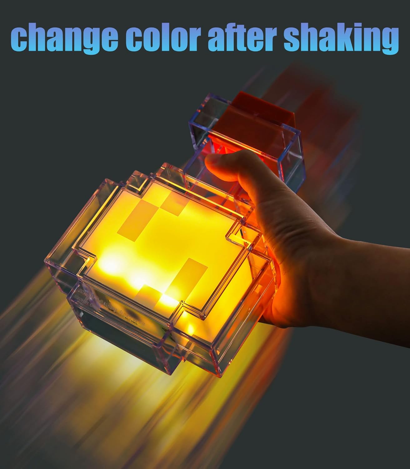 Minecraft Pixel Potion Lamp – Color Changing LED Bottle Light